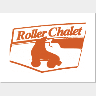 Brown orange Roller Challet Posters and Art